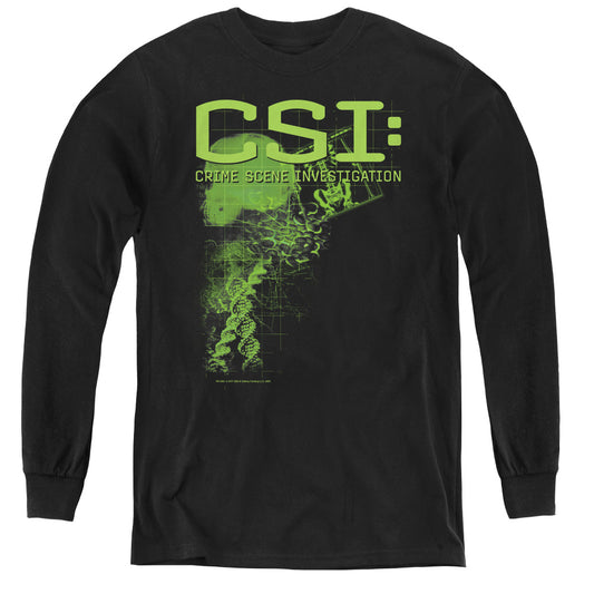 Csi - Evidence - Youth Long Sleeve Tee - Black