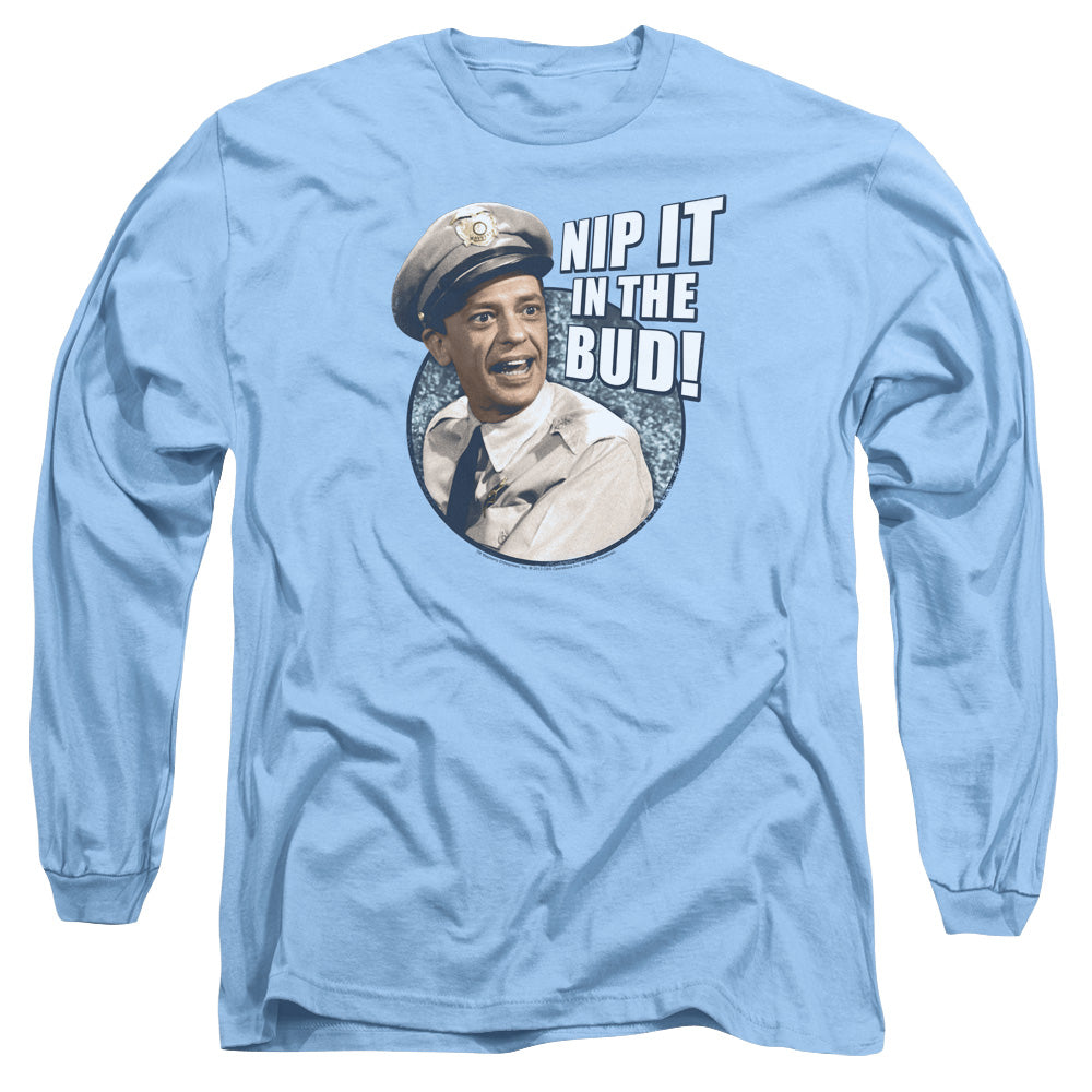 Andy Griffith - Nip It - Long Sleeve Adult 18/1 - Carolina Blue T-shirt