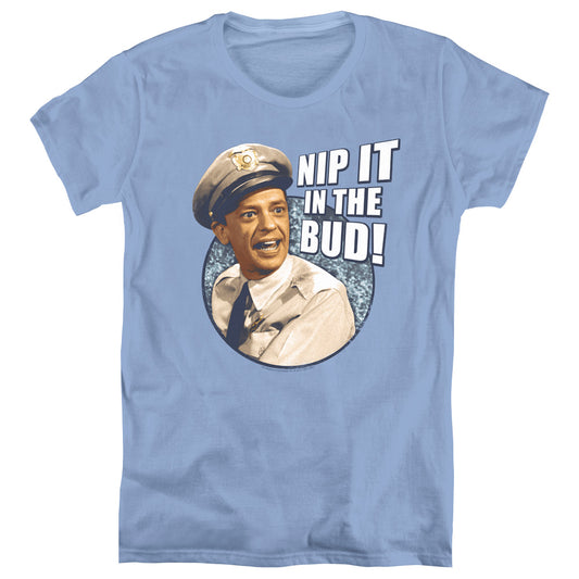 Andy Griffith - Nip It - Short Sleeve Womens Tee - Carolina Blue T-shirt