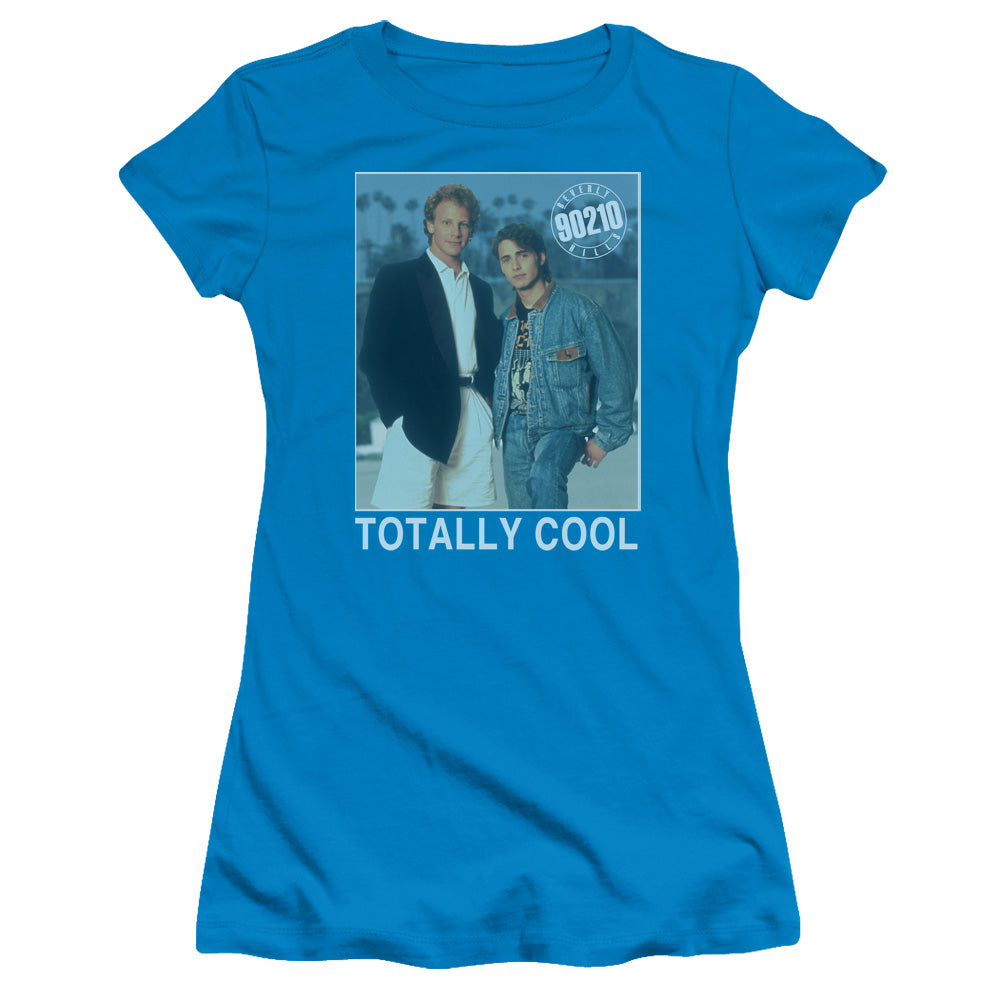 90210 - Totally Cool - Short Sleeve Junior Sheer - Turquoise T-shirt