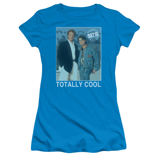90210 - Totally Cool - Short Sleeve Junior Sheer - Turquoise T-shirt