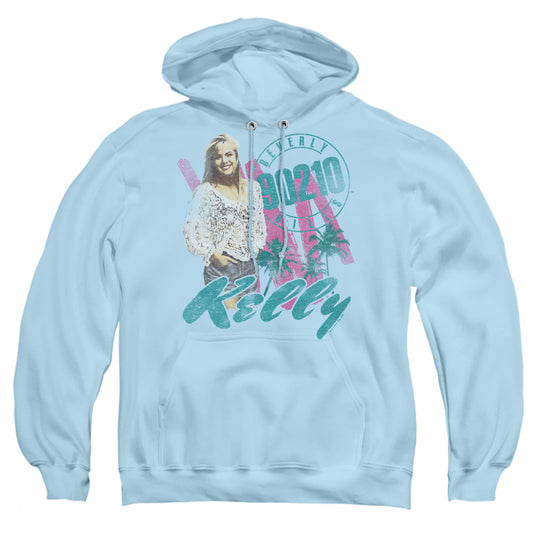 90210 Kelly Vintage - Adult Pull-over Hoodie - Light Blue