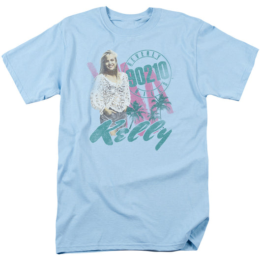 90210 - Kelly Vintage - Short Sleeve Adult 18/1 - Light Blue T-shirt