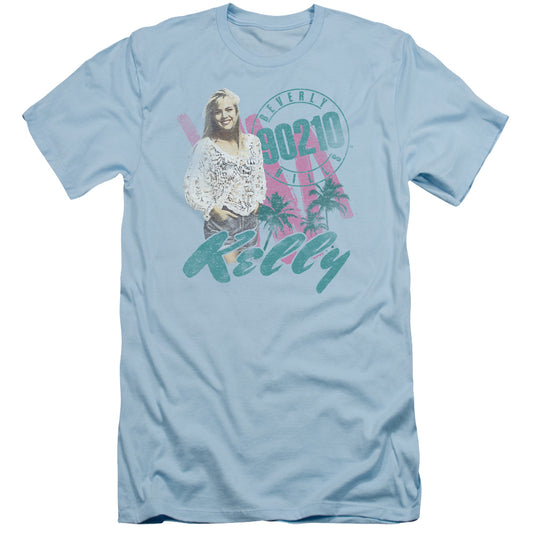 90210 - Kelly Vintage - Short Sleeve Adult 30/1 - Light Blue T-shirt