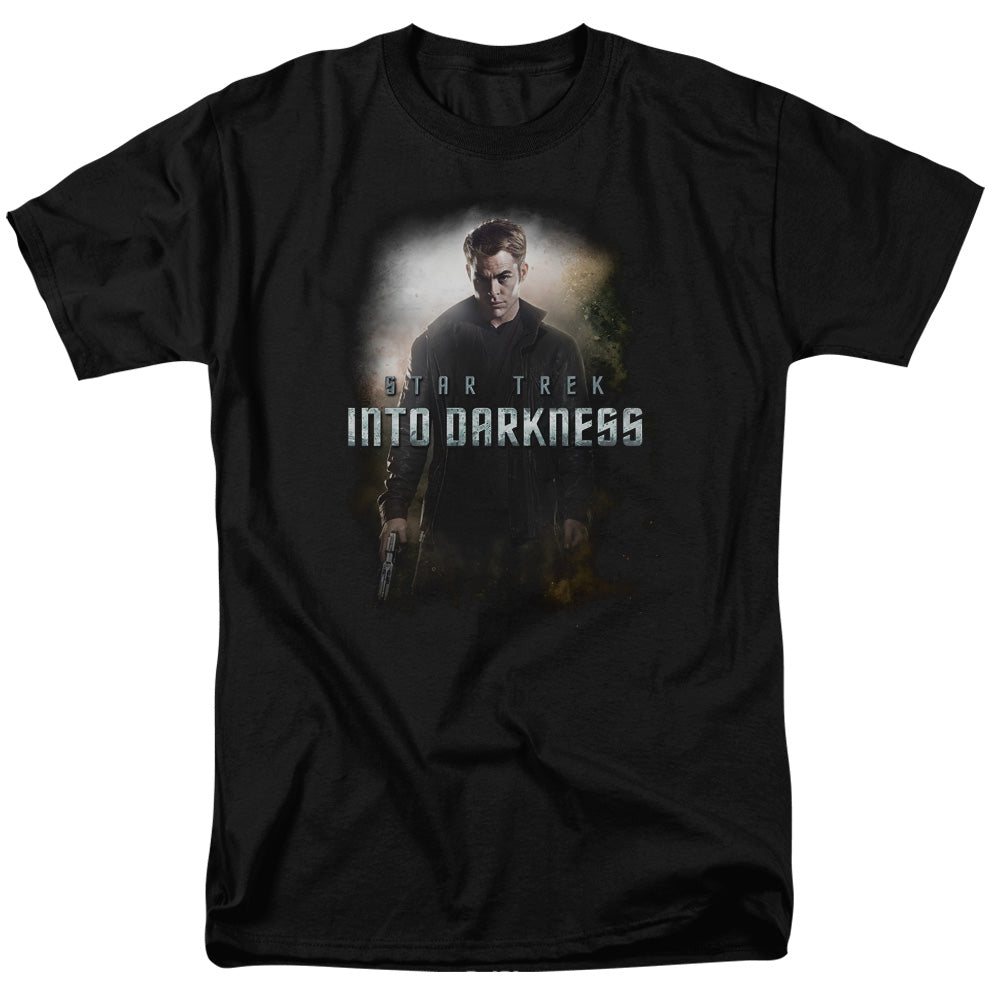 Star Trek - Darkness Kirk - Short Sleeve Adult 18/1 - Black T-shirt