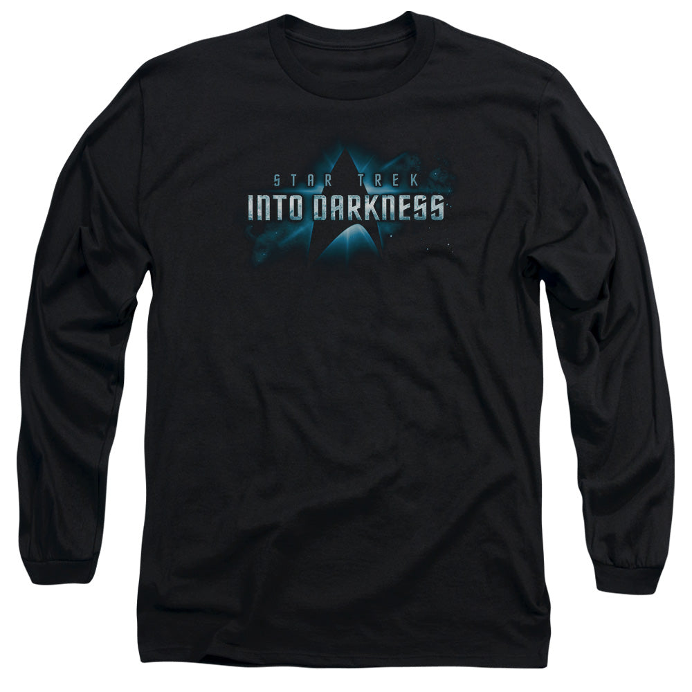 Star Trek - Into Darkness Logo - Long Sleeve Adult 18/1 - Black T-shirt