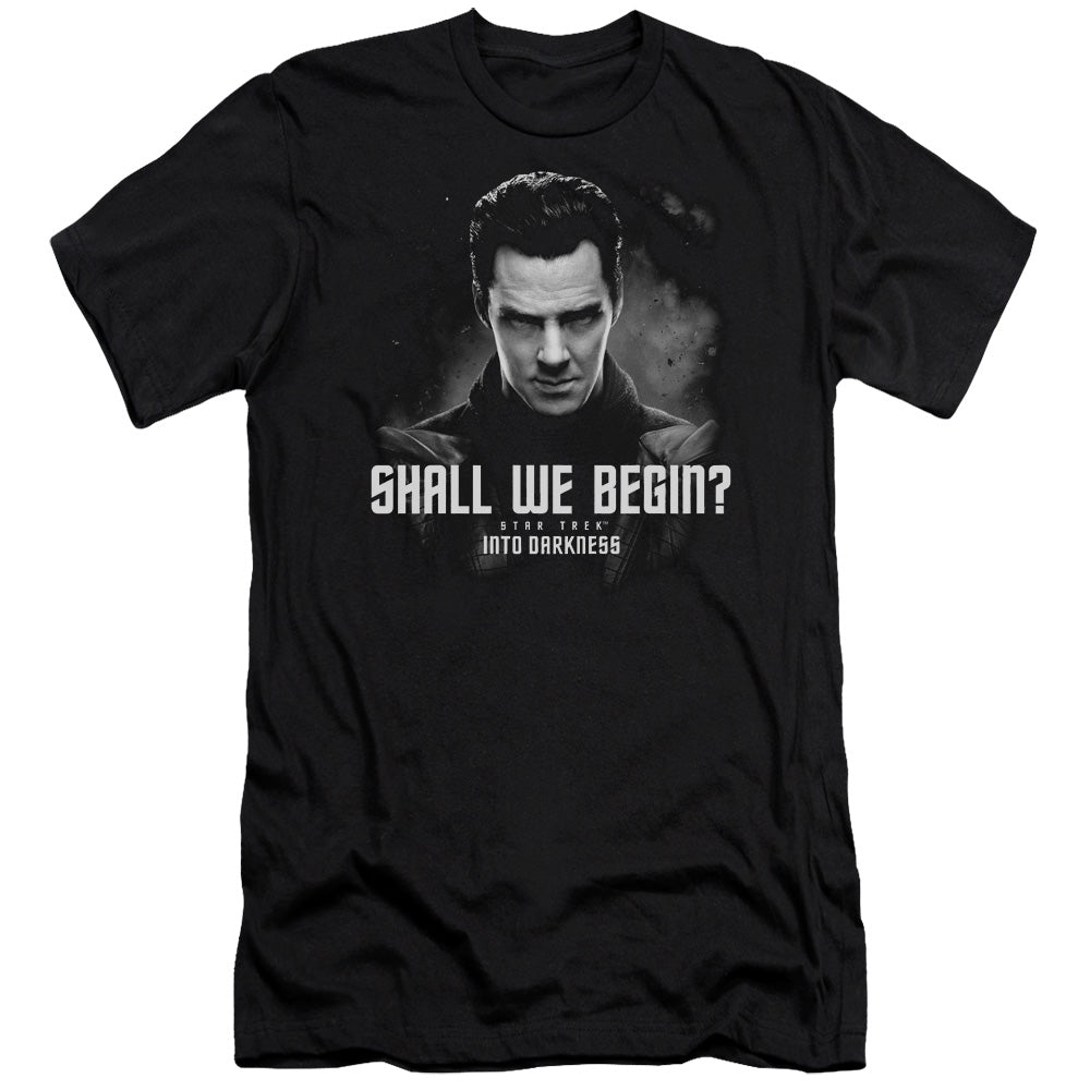 Star Trek - Shall We Begin - Short Sleeve Adult 30/1 - Black T-shirt