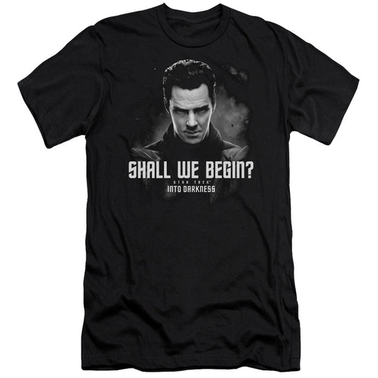 Star Trek - Shall We Begin - Short Sleeve Adult 30/1 - Black T-shirt