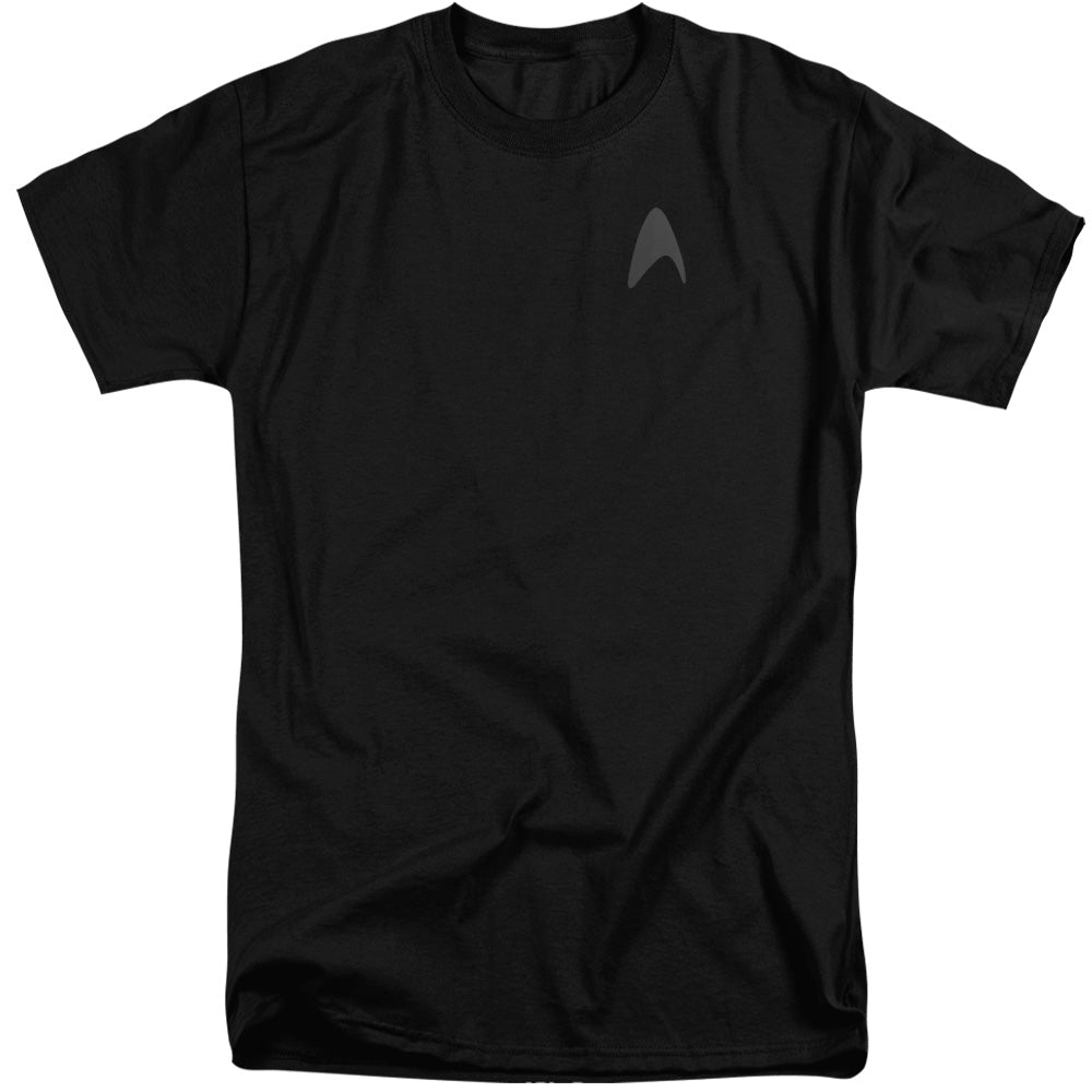 Star Trek - Darkness Command Logo - Short Sleeve Adult Tall - Black T-shirt