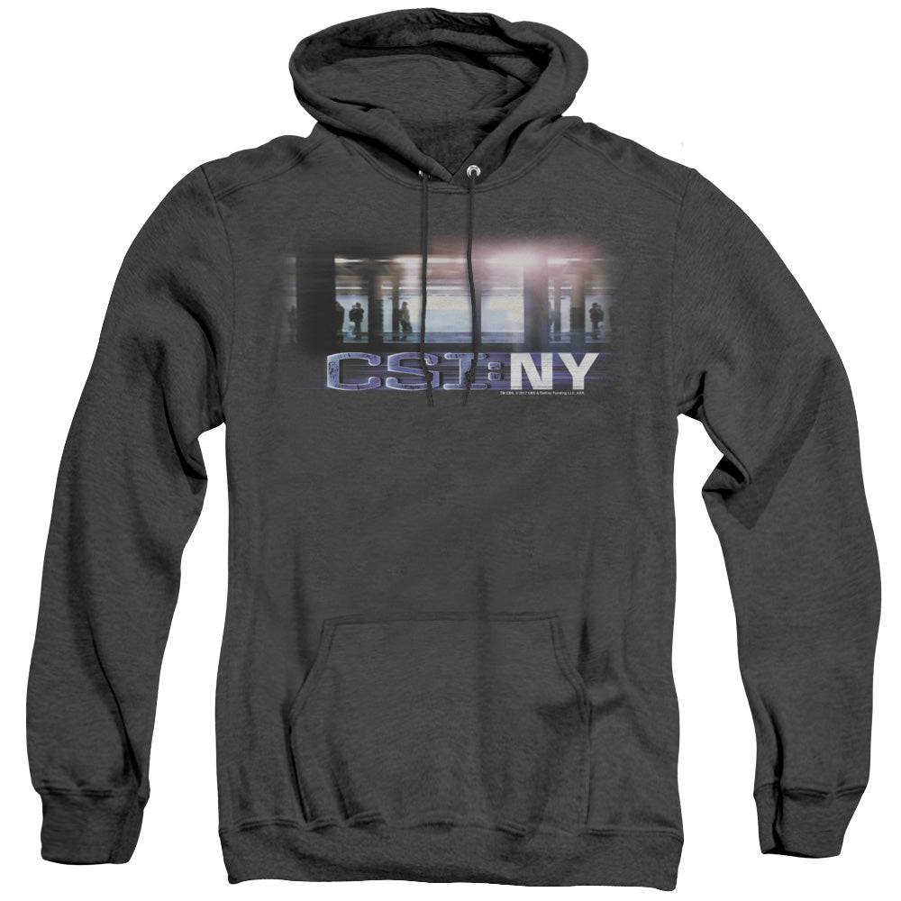 Csi - New York Subway - Adult Heather Hoodie - Black