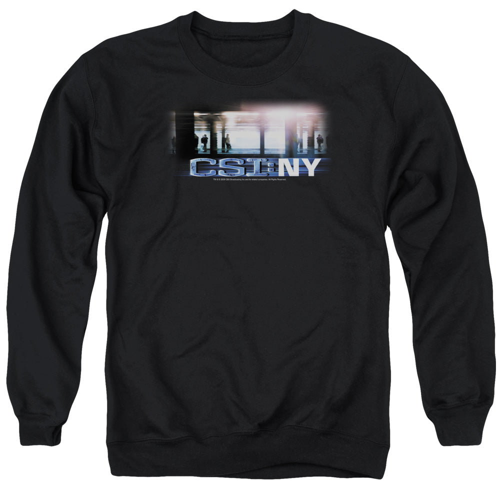 Csi - New York Subway - Adult Crewneck Sweatshirt - Black