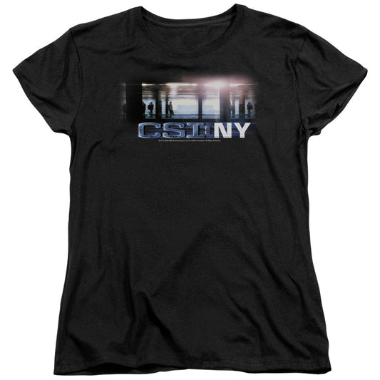 Csi - New York Subway - Short Sleeve Womens Tee - Black T-shirt