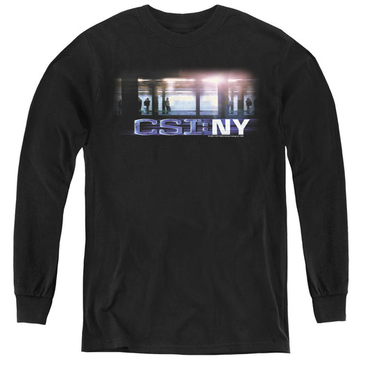 Csi - New York Subway - Youth Long Sleeve Tee - Black