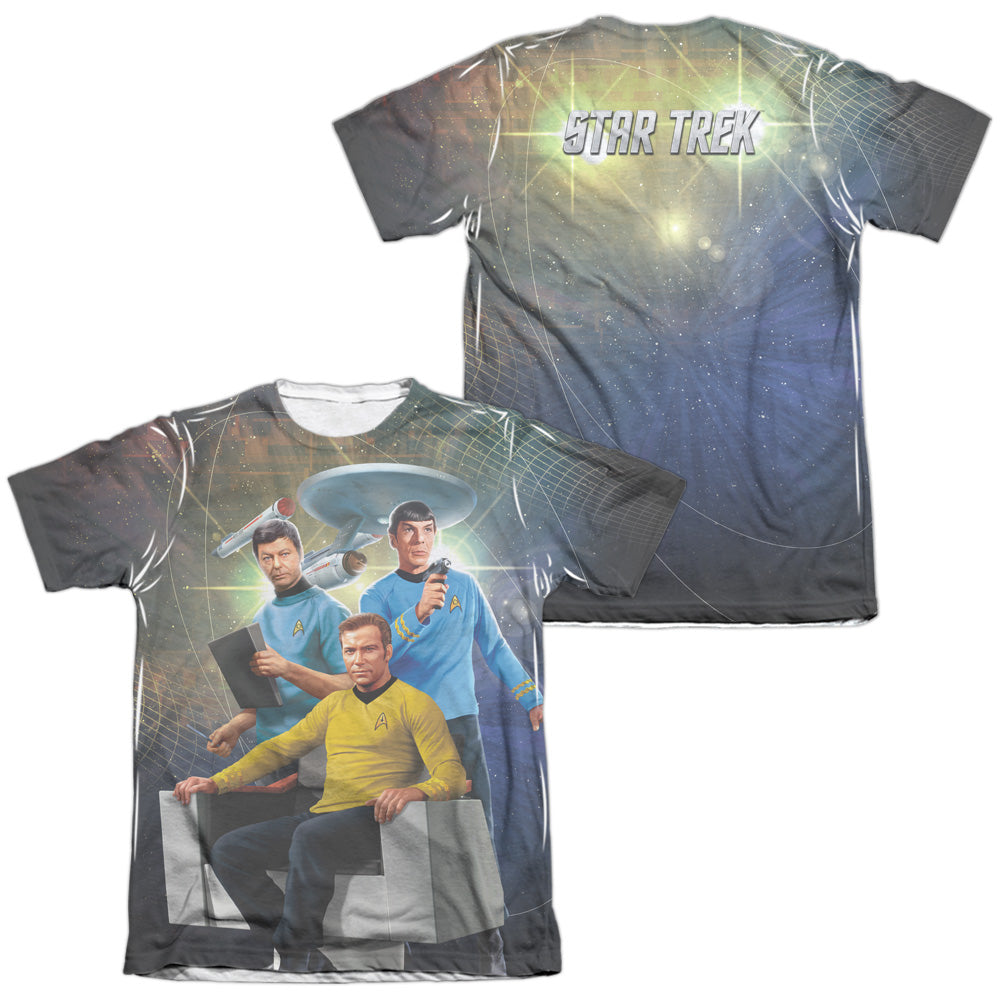 STAR TREK KIRK SPOCK MCCOY-ADULT POLY/COTTON T-Shirt