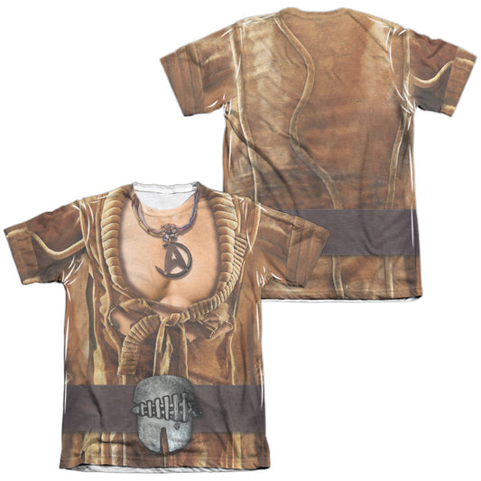 Star Trek - Khan Uniform (Front/back Print) - Adult 65/35 Poly/cotton Short Sleeve Tee - White T-shirt