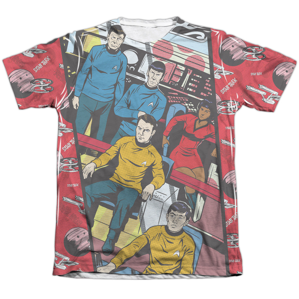 Star Trek - Long Panel - Adult 65/35 Poly/cotton Short Sleeve Tee - White T-shirt
