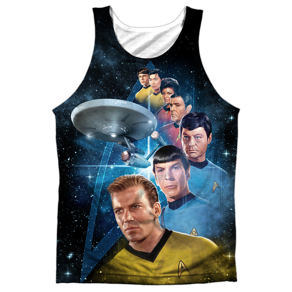 Star Trek - Among The Stars - Adult 100% Poly Tank Top - White