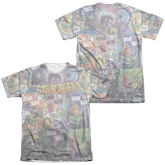 Star Trek - Classic Comics (Front/back Print) - Adult 65/35 Poly/cotton Short Sleeve Tee - White T-shirt