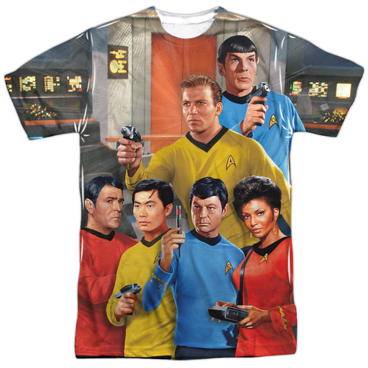 Star Trek - Bridge - Short Sleeve Adult Poly Crew - White T-shirt