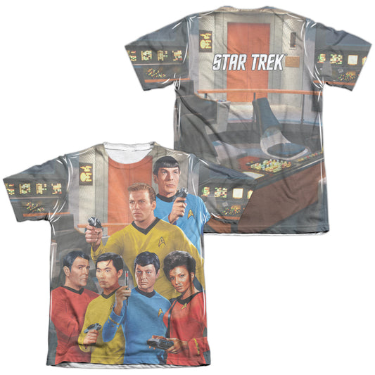Star Trek - Bridge (Front/back Print) - Adult Poly/cotton Short Sleeve Tee - White T-shirt