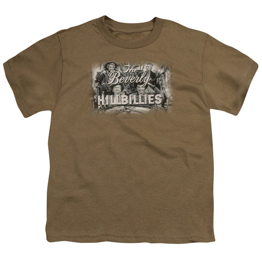 Beverly Hillbillies - Logo - Short Sleeve Youth 18/1 - Safari Green T-shirt