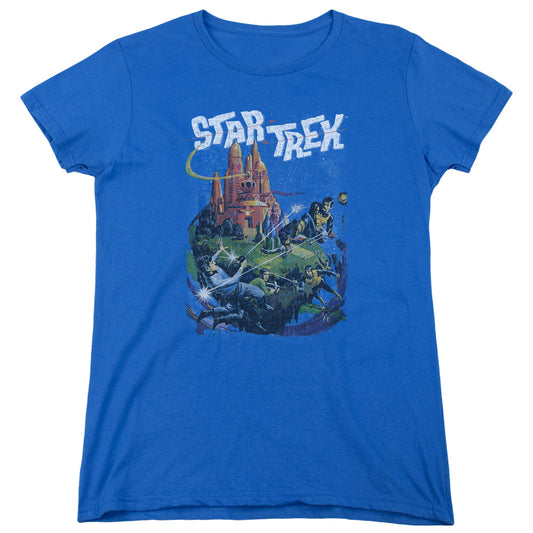 Star Trek - Vulcan Battle - Short Sleeve Womens Tee - Royal Blue T-shirt