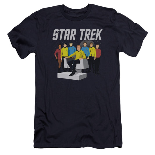 Star Trek - Vector Crew-premuim Canvas Adult Slim Fit 30/1 - Navy