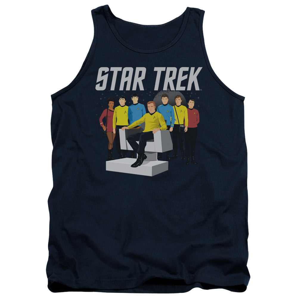 Star Trek - Vector Crew - Adult Tank - Navy