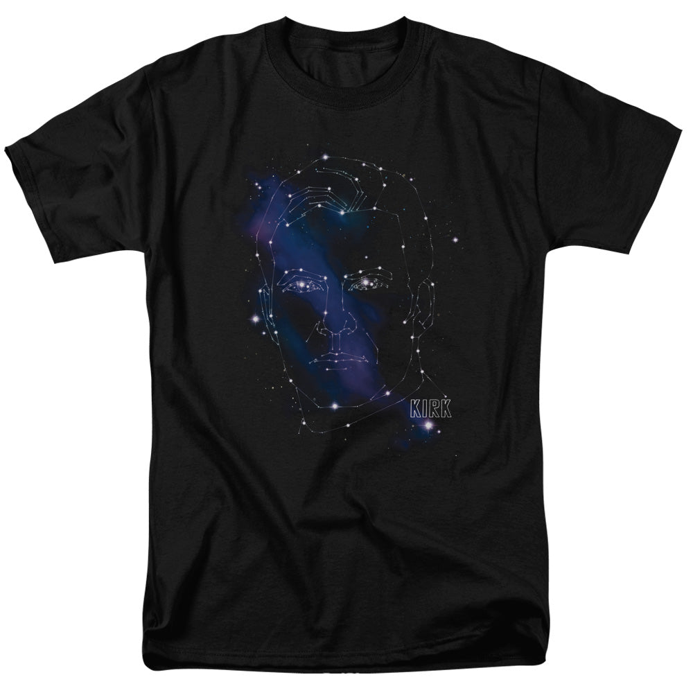 Star Trek - Kirk Constellations - Short Sleeve Adult 18/1 - Black T-shirt