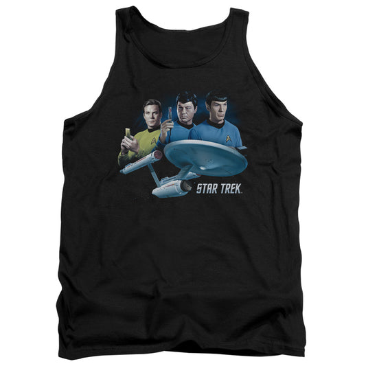 Star Trek - Main Three - Adult Tank - Black