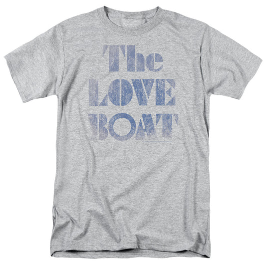 Love Boat - Distressed - Short Sleeve Adult 18/1 - Athletic Heather T-shirt