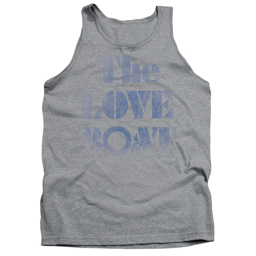 Love Boat - Distressed - Adult Tank - Athletic Heather