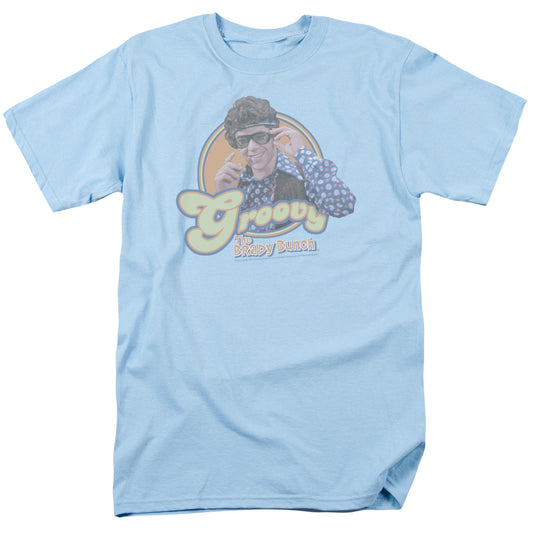 Brady Bunch - Groovy Greg - Short Sleeve Adult 18/1 - Light Blue T-shirt