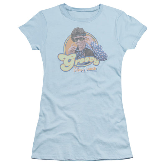Brady Bunch - Groovy Greg - Short Sleeve Junior Sheer - Light Blue T-shirt