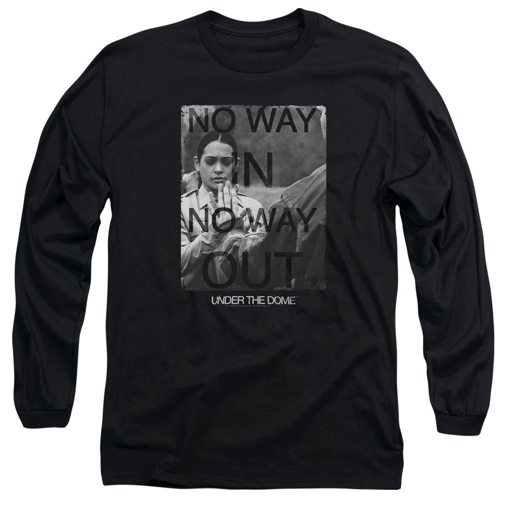 Under The Dome - Trapped - Long Sleeve Adult 18/1 - Black T-shirt