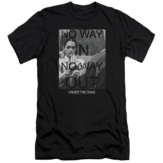 Under The Dome - Trapped-premuim Canvas Adult Slim Fit 30/1 - Black