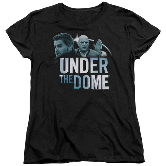 Under The Dome - Character Art - Short Sleeve Womens Tee - Black T-shirt