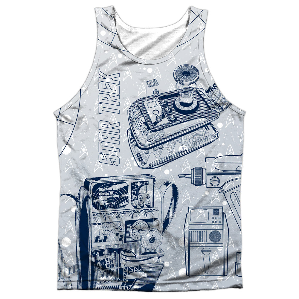Star Trek - Gadgets - Adult 100% Poly Tank Top - White