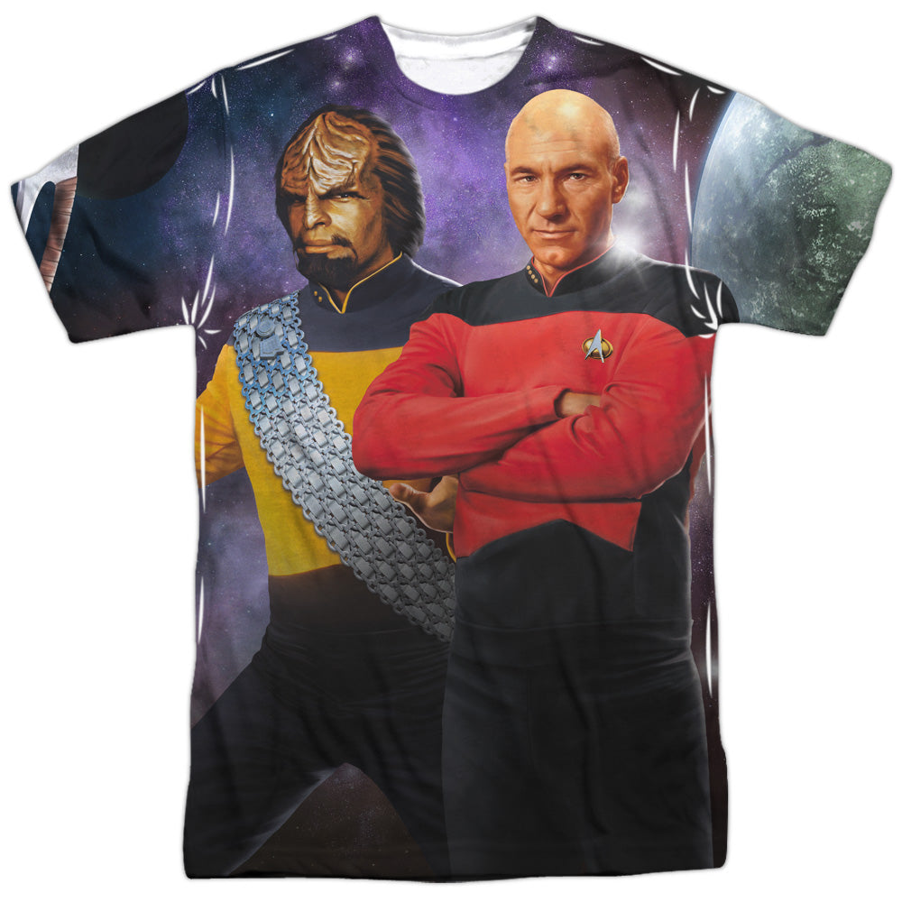 Star Trek - Tng - Short Sleeve Adult Poly Crew - White T-shirt
