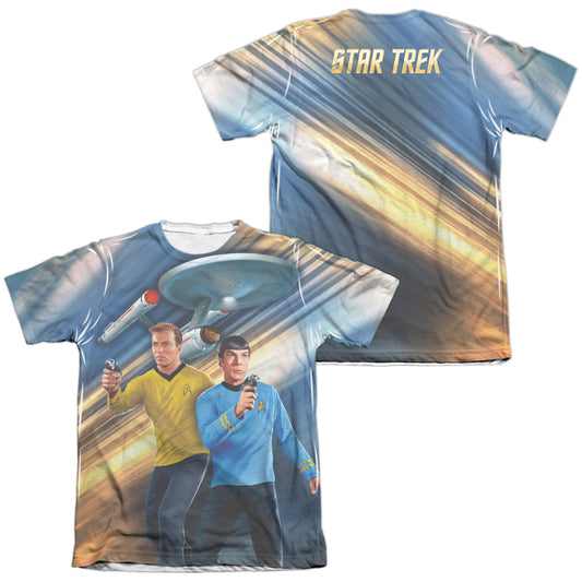 Star Trek - Phasers Down (Front/back Print) - Adult Poly/cotton Short Sleeve Tee - White T-shirt