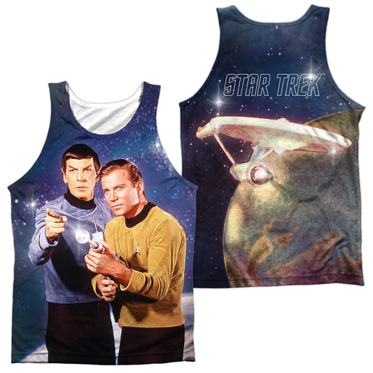 Star Trek - Protectors (Front/back Print) - Adult 100% Poly Tank Top - White