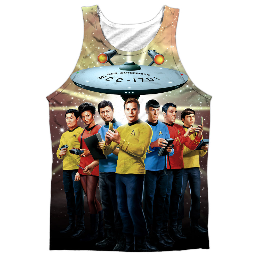 Star Trek - Original Crew - Adult 100% Poly Tank Top - White