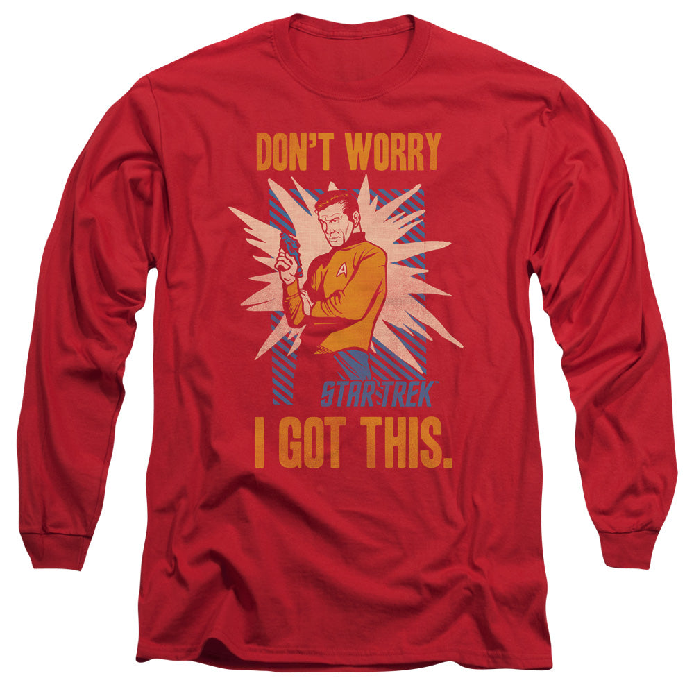 Star Trek - Got This - Long Sleeve Adult 18/1 - Red T-shirt