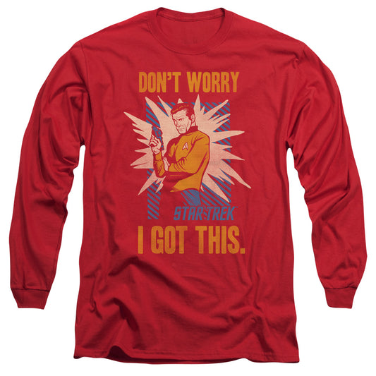Star Trek - Got This - Long Sleeve Adult 18/1 - Red T-shirt