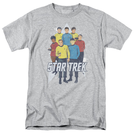 Star Trek - Here Here - Short Sleeve Adult 18/1 - Athletic Heather T-shirt