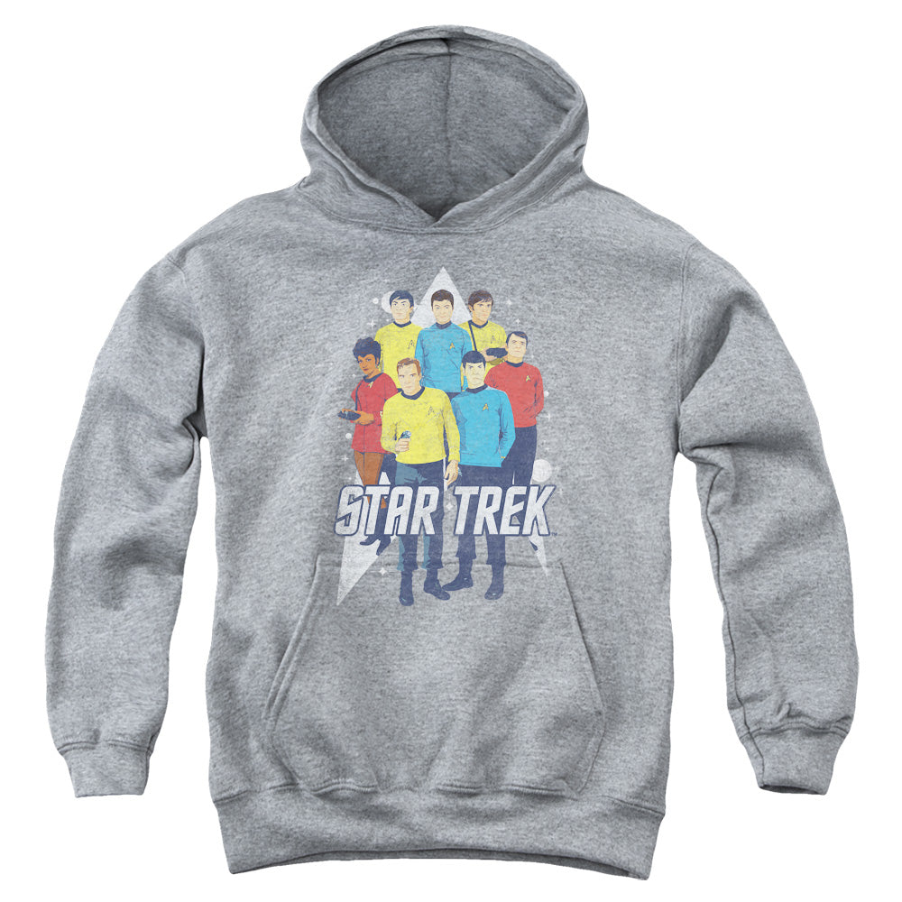 Star Trek - Here Here - Youth Pull-over Hoodie - Heather