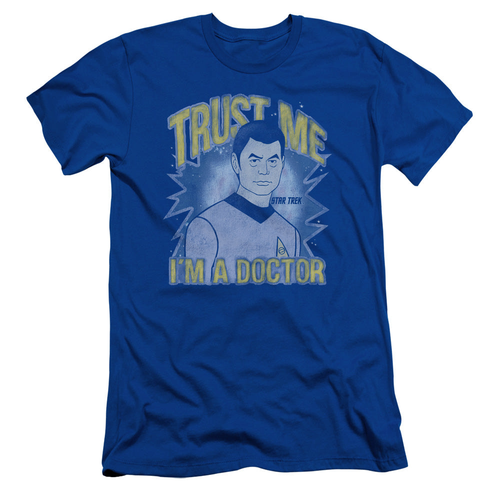Star Trek - Doctor - Short Sleeve Adult 30/1 - Royal Blue T-shirt