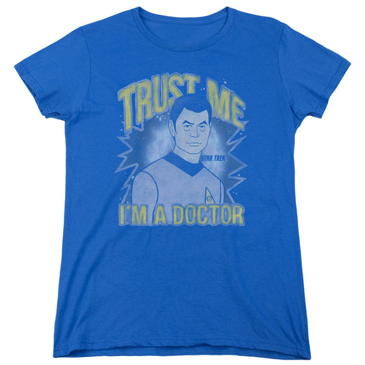 Star Trek - Doctor - Short Sleeve Womens Tee - Royal Blue T-shirt