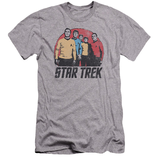 Star Trek - Landing Party-premuim Canvas Adult Slim Fit 30/1 - Athletic Heather