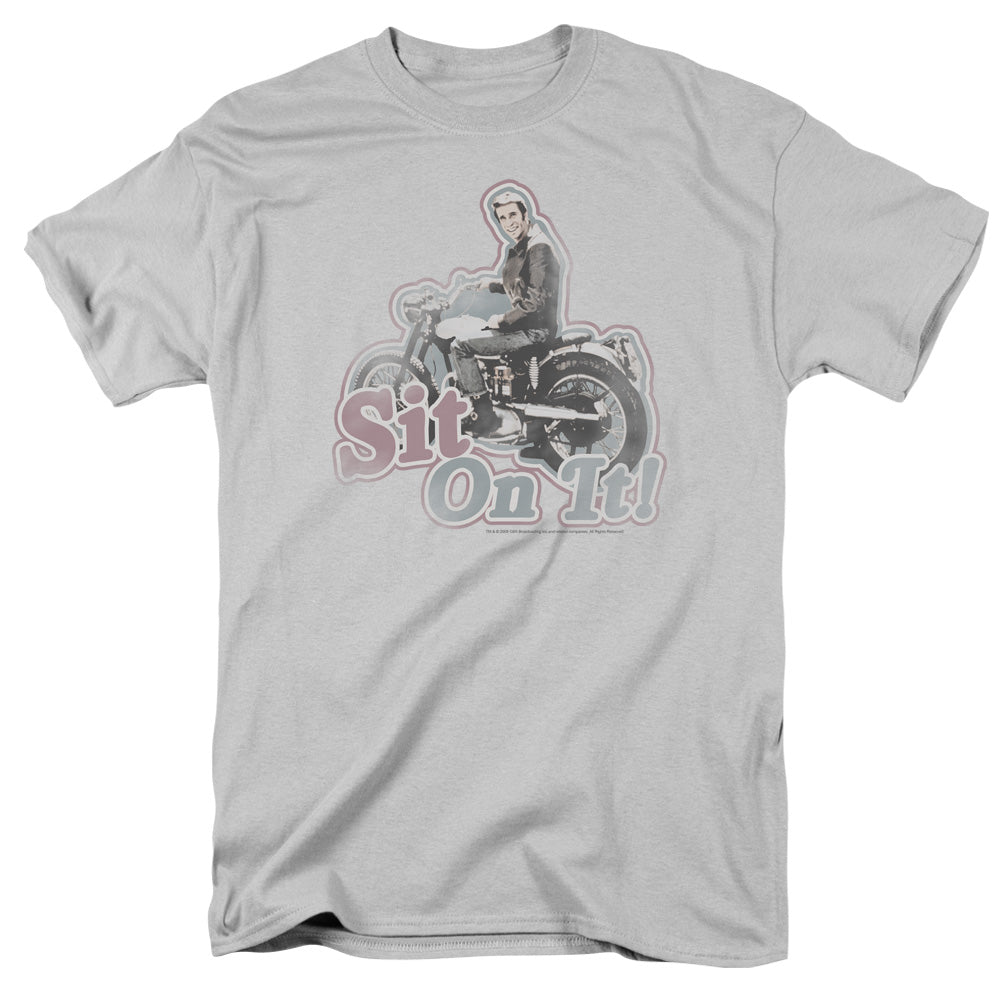 Happy Dayshort Sleeveit On It! - S - S Adult 18/1 - Silver T-shirt